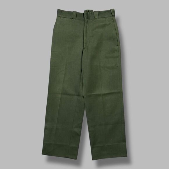 Vintage 30s 40s Wool Pants National Park Service Uniform Union Made 30x27 Green